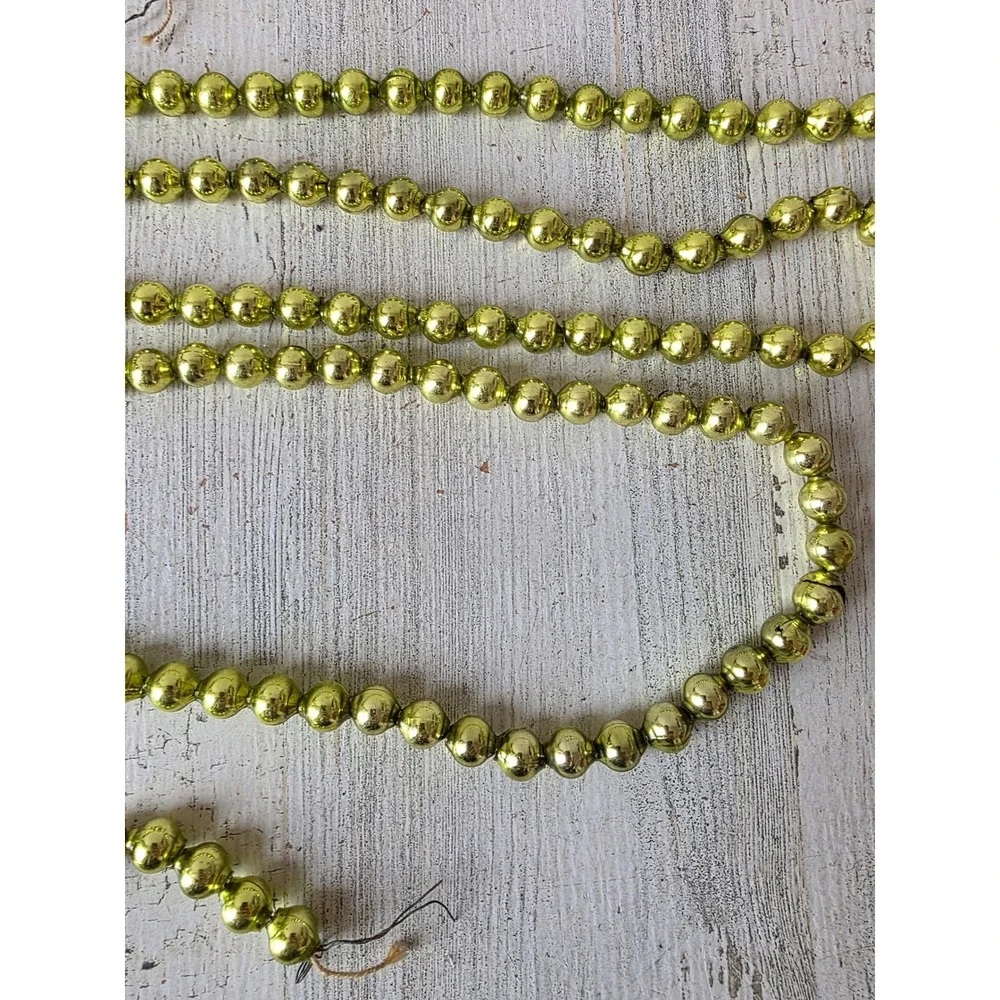 Vintage mercury glass green Garland 200